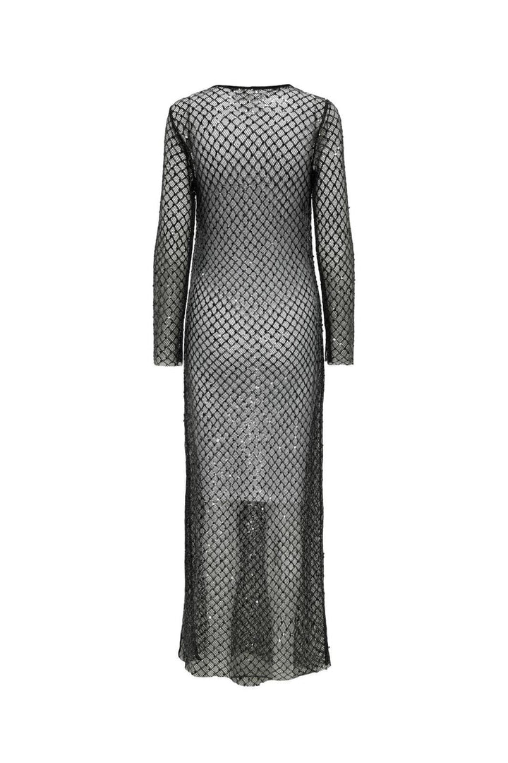 Only - Onldonna Ls Ankle Sequins Dress - 4616293 Black Sequins= Black And Silver