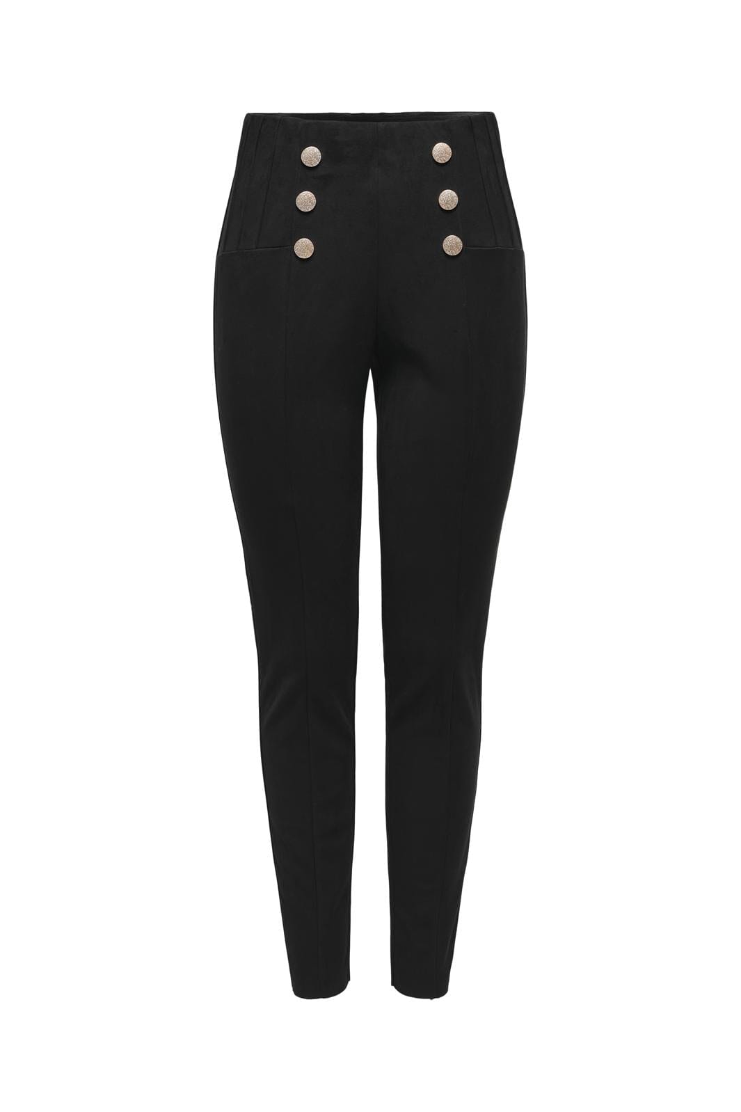 Only - Onlfay Life Faux Suede Leggings Cc - 4490242 Black