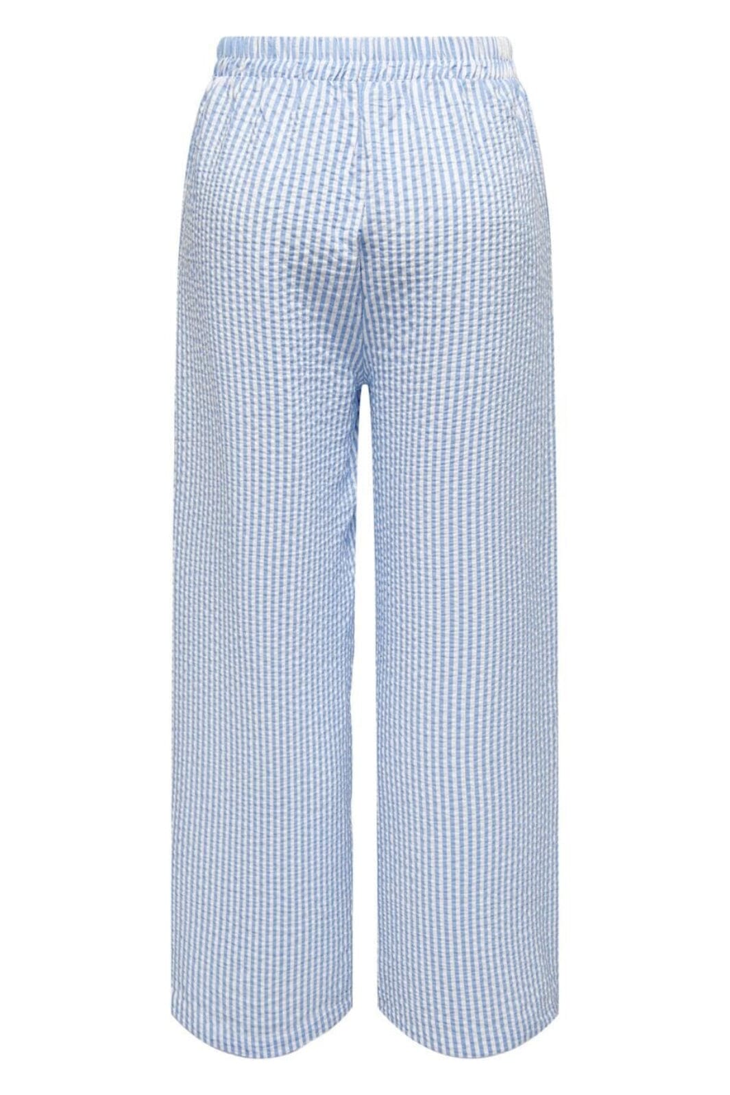 Only - Onlfenna Loose Pants - 4206418 Cloud Dancer BLUE MIRAGE STRIPE Bukser 