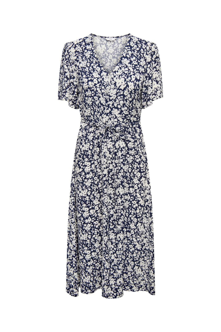 Only - Onlhalia S/S Midi Dress - 4502209 Night Sky Caroline Flower