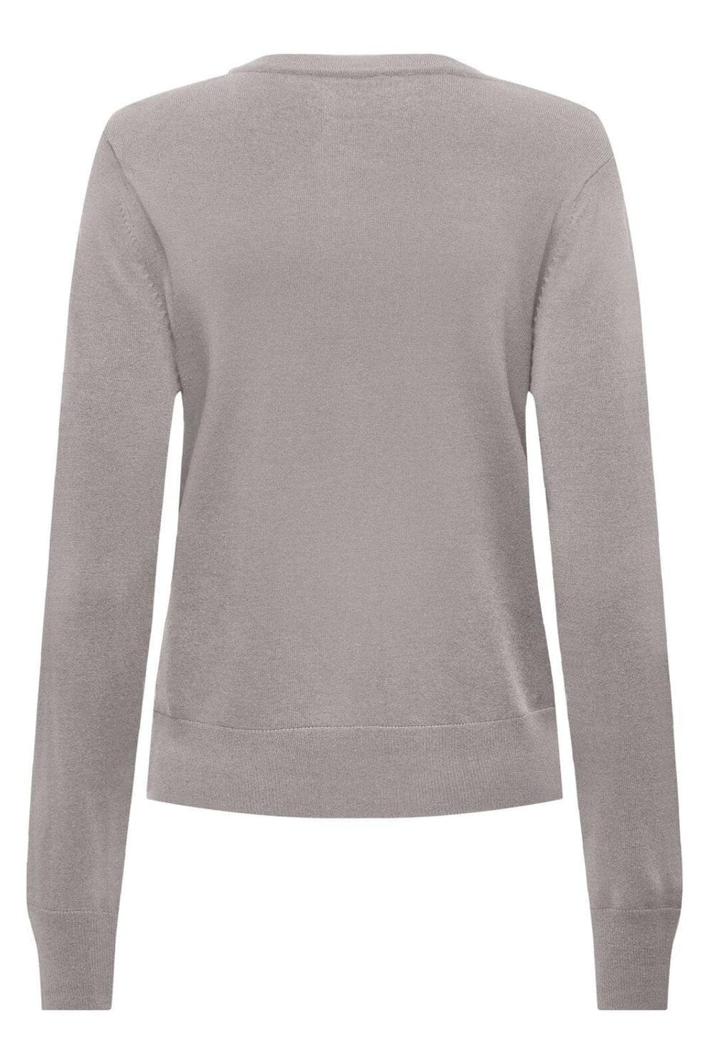 Only - Onljasmin O-Neck Pullover Knt - 4601610 Ash Strikbluser 