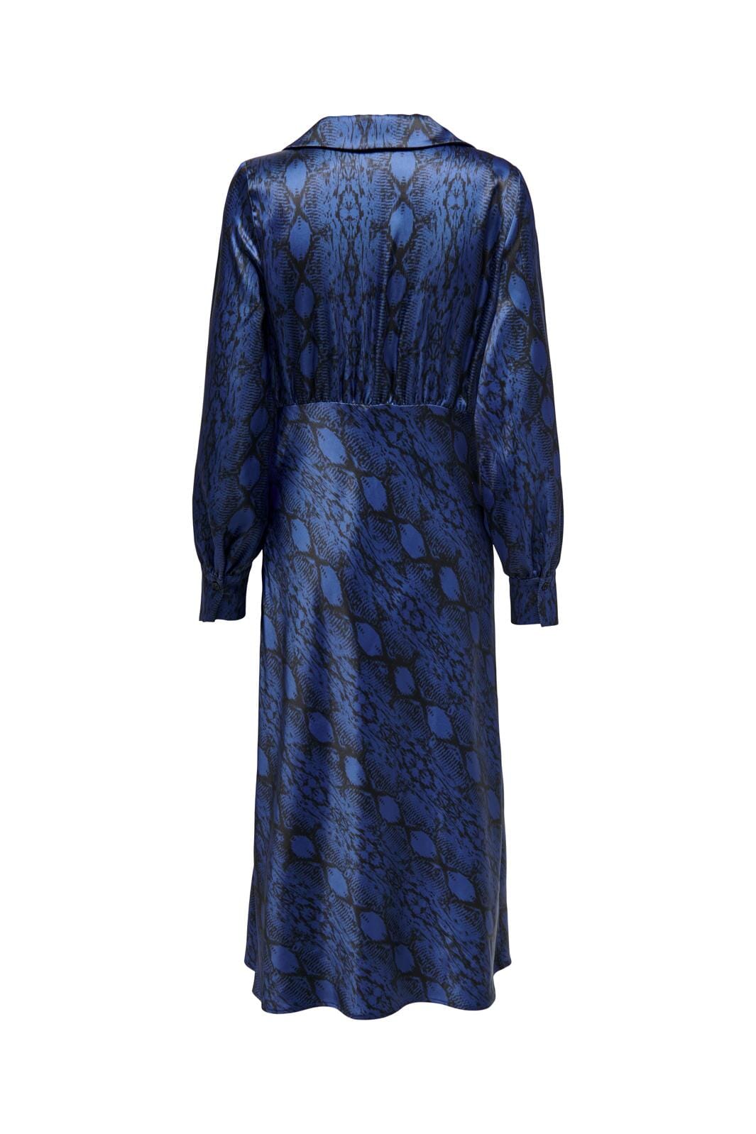 Only - Onlkatie L/S Midi Dress - 4562102 Sodalite Blue Tia Snake