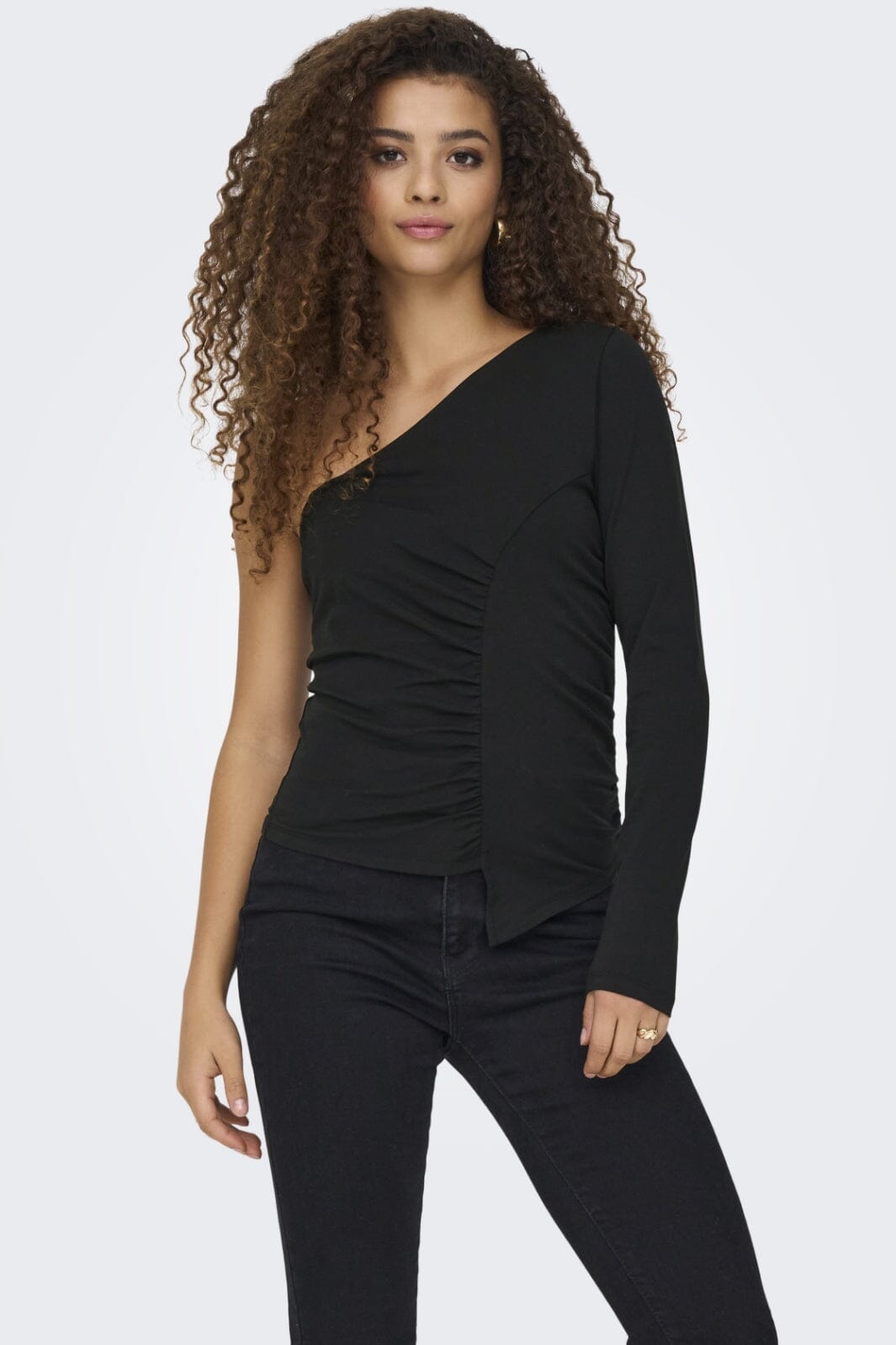 Only - Onllive Love One-Shoulder Top 15353603 - 4813554 - Black