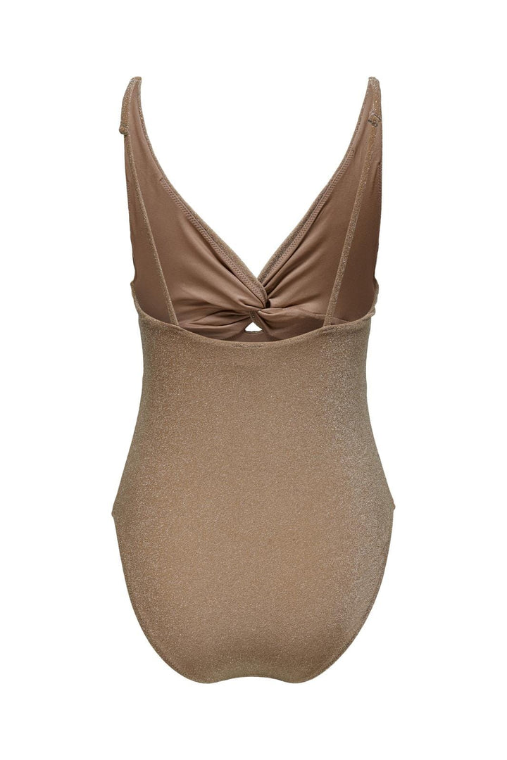 Only - Onlmalibu Lurex Twist-Detail Swimsuit - 4418044 Cedar Wood