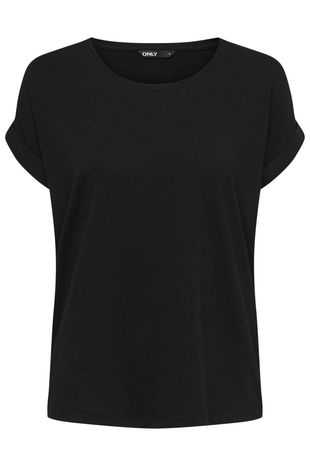 Only - Onlmoster S/S O-Neck Top - 2861071 Black Solid Black