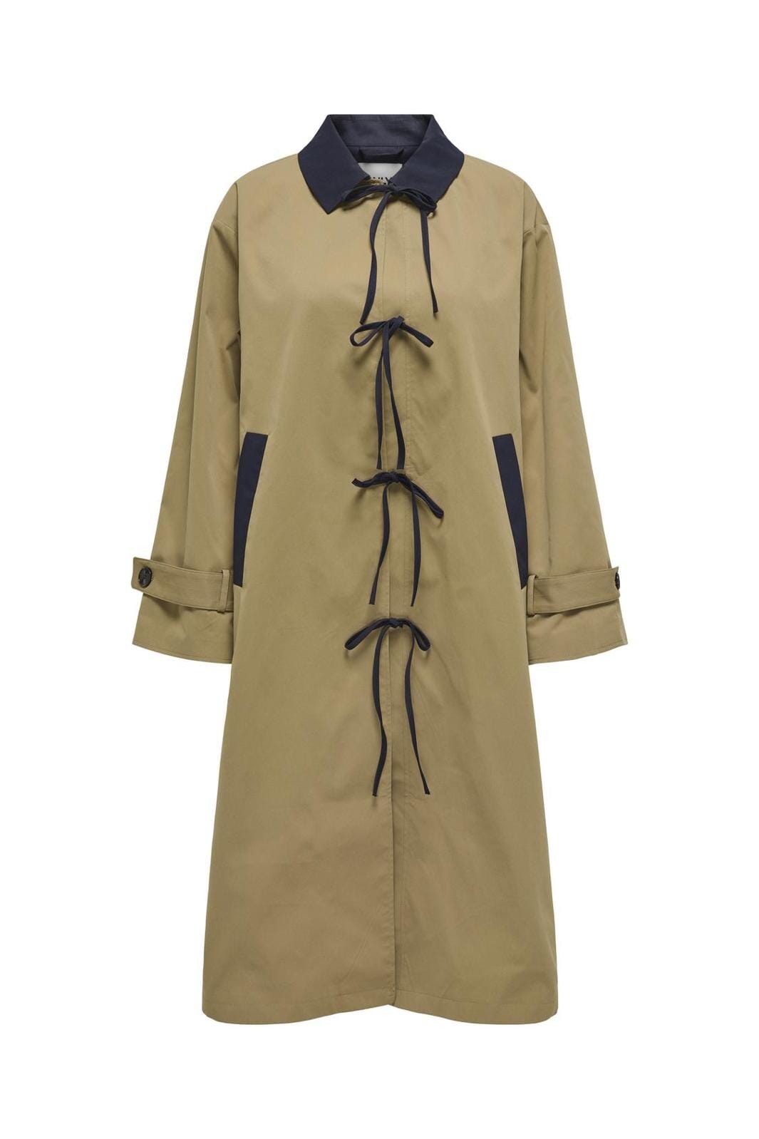 Only - Onlorchid Long Bow Coat - 4741490 Ermine Night Sky