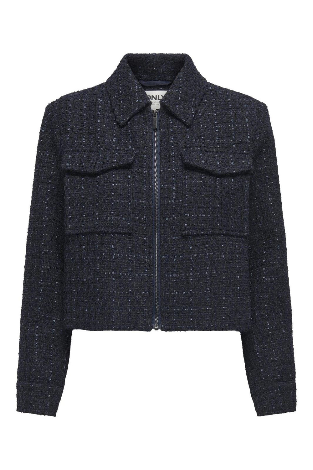 Only - Onlshona L/S Boucle Shirt Tlr - 4613284 Navy Blazer