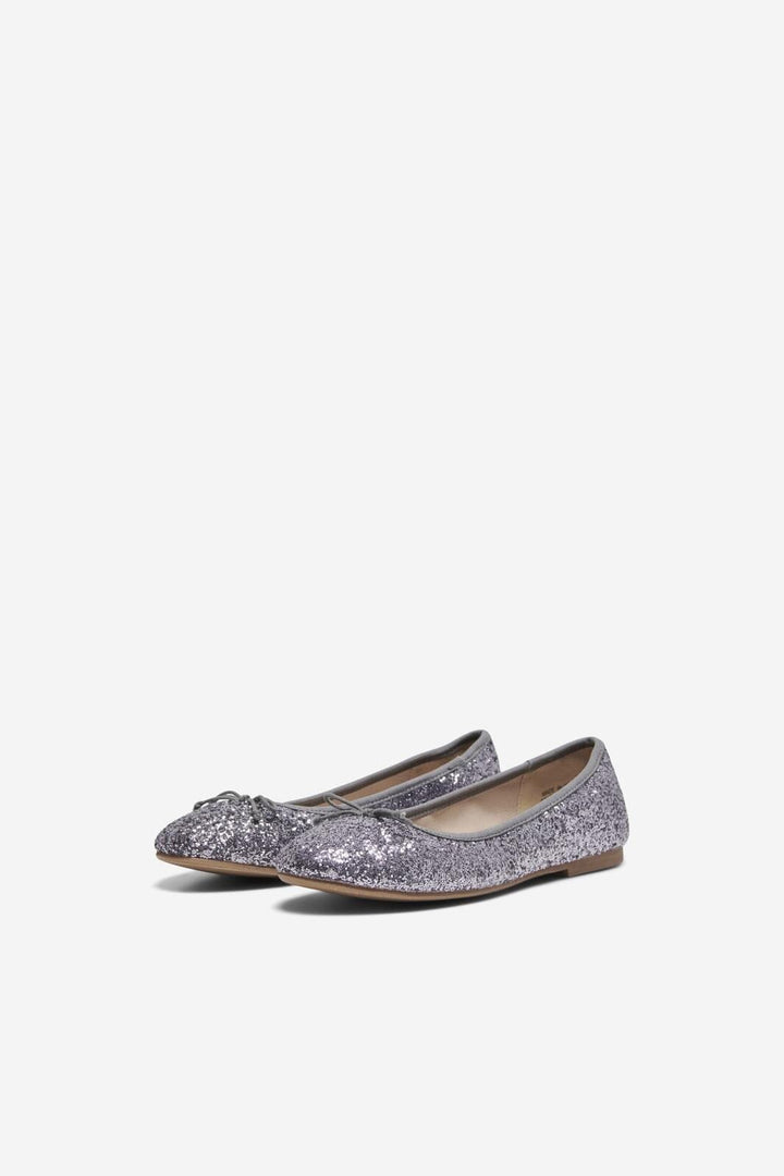 Only Shoes - Onlfranka Glitter Ballerina - 4565802 Silver