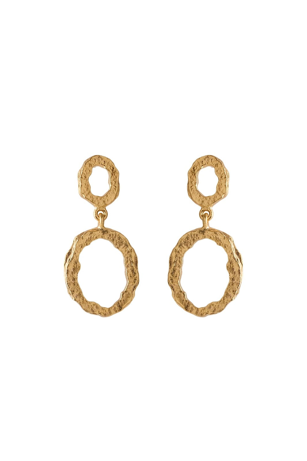 Pernille Corydon Jewellery - Shadow Storm Earrings - Goldplated Øreringe 