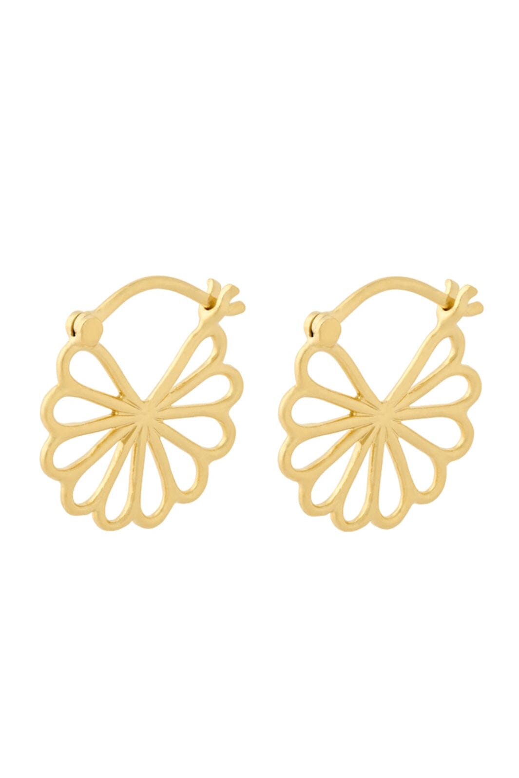 Pernille Corydon Jewellery - Small Bellis Øreringe - Gold Plated Øreringe 