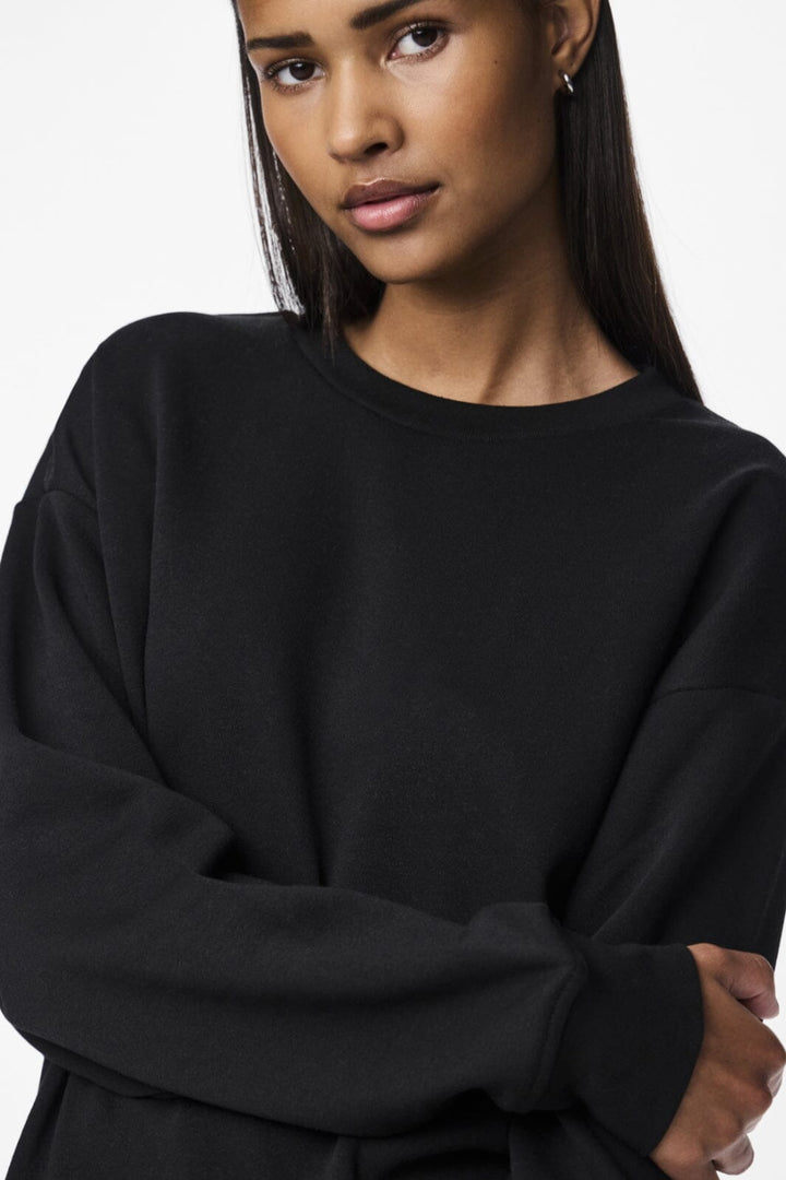 Pieces - Pcchilli Ls Sweat - 3600582 Black