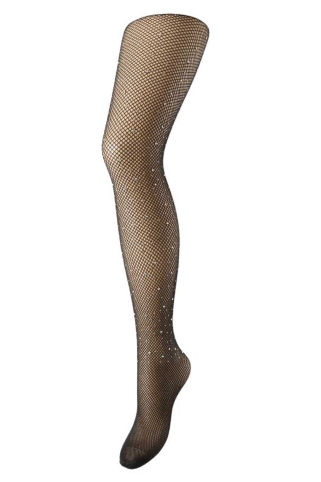 Pieces - Pcclaire Fishnet Glitter Tights - 4437891 Black