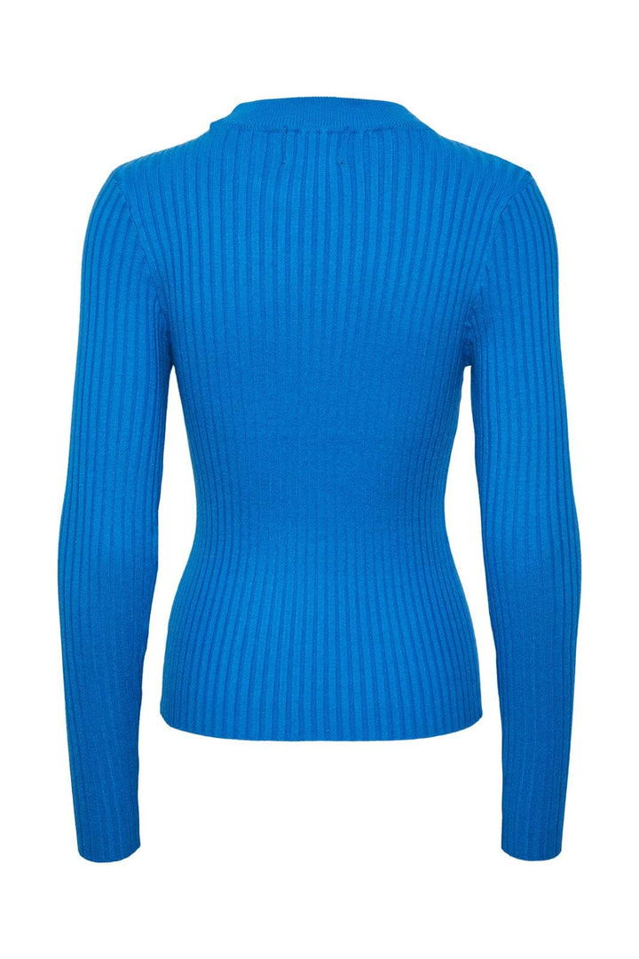 Pieces, Pccrista Ls O-Neck Knit, French Blue