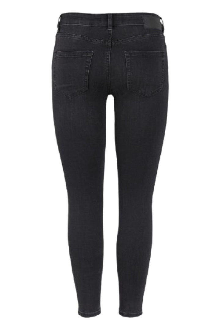 Pieces - PcDelly Skn MW Jeans - Black Jeans 