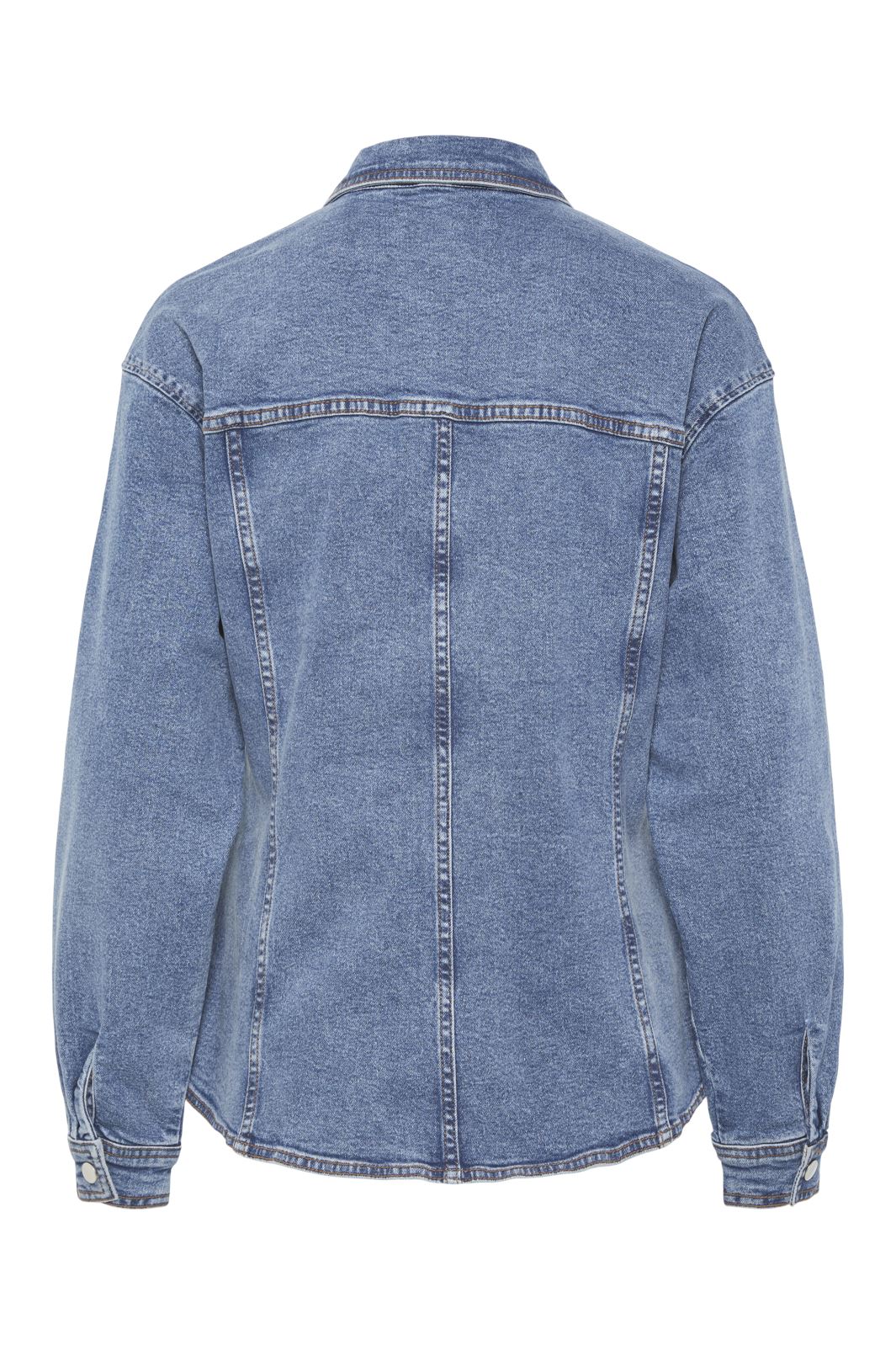 Pieces - Pcginny Ls Denim Shirt Jit - 4621892 Medium Blue Denim