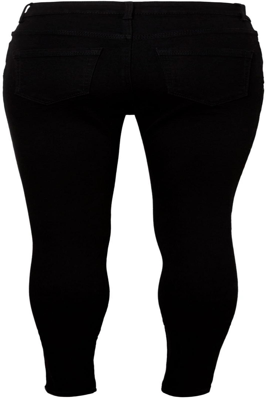 Pieces - PcHighFive Flex Black Skinny Jeans - Black Jeans 