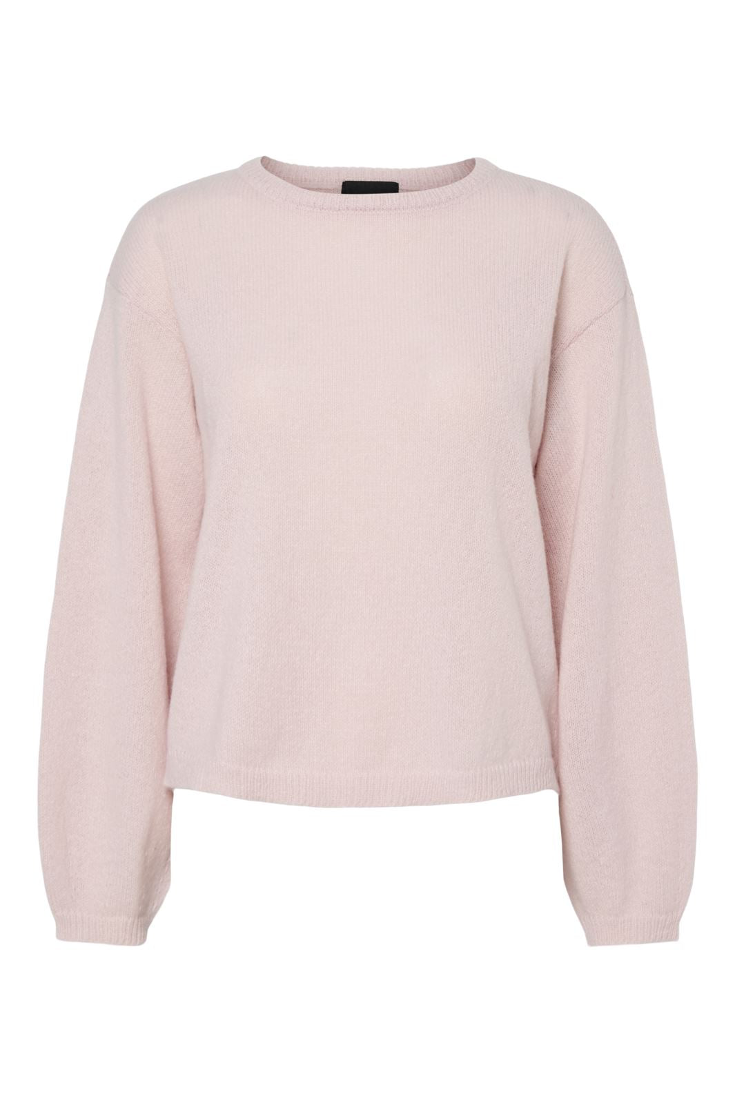 Pieces - Pcida Ls O-Neck Knit Pwp Mm - 4742184 Roseate Spoonbill