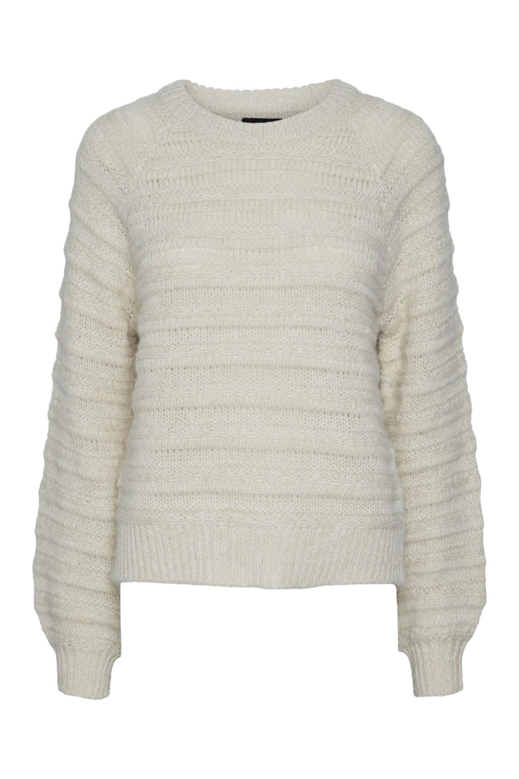 Pieces - Pcjayda Ls O-Neck Knit - 4542448 Birch