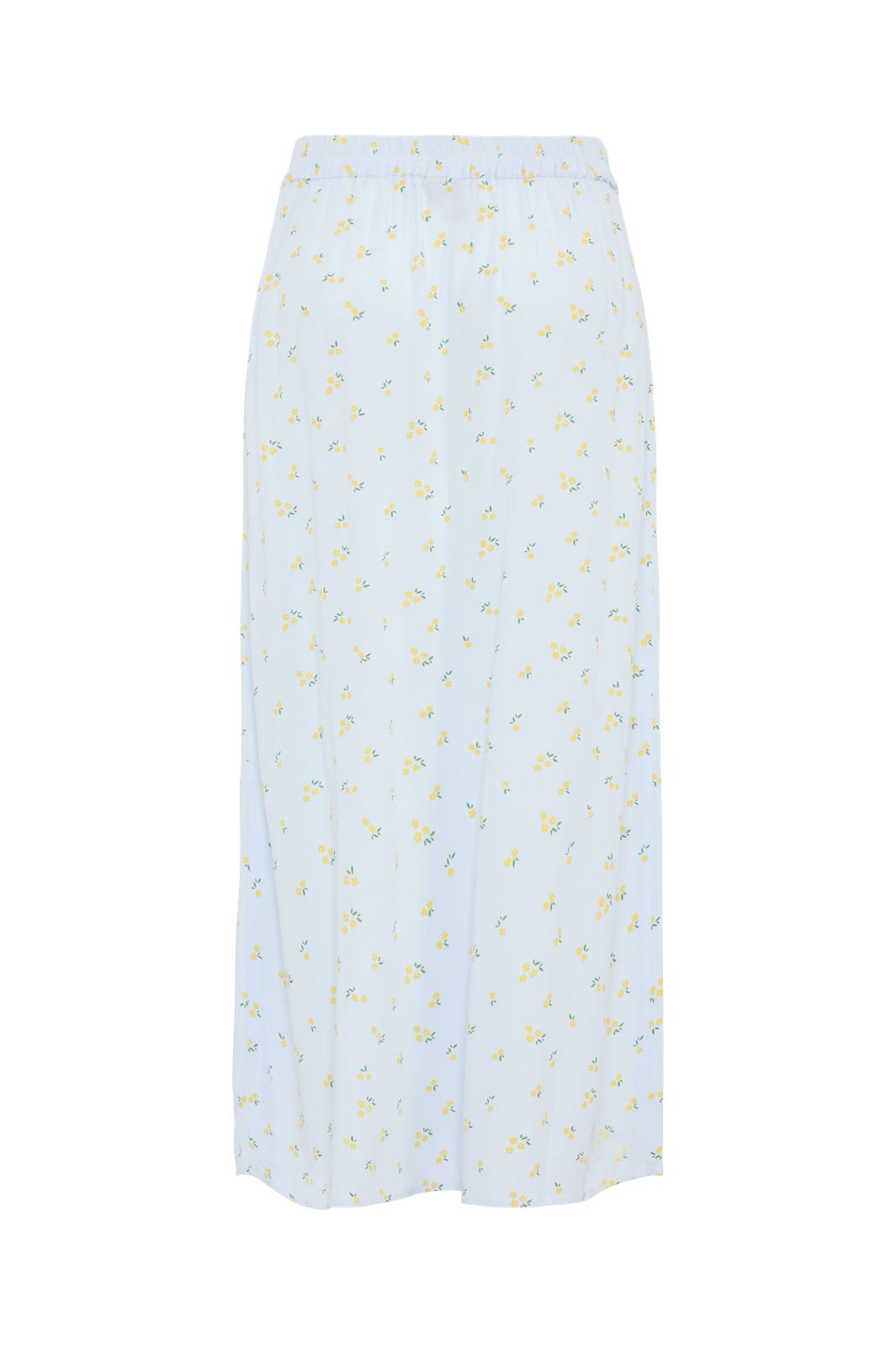 Pieces - Pcjessa Midi Skirt - 4684621 Nantucket Breeze Yellow Flowers