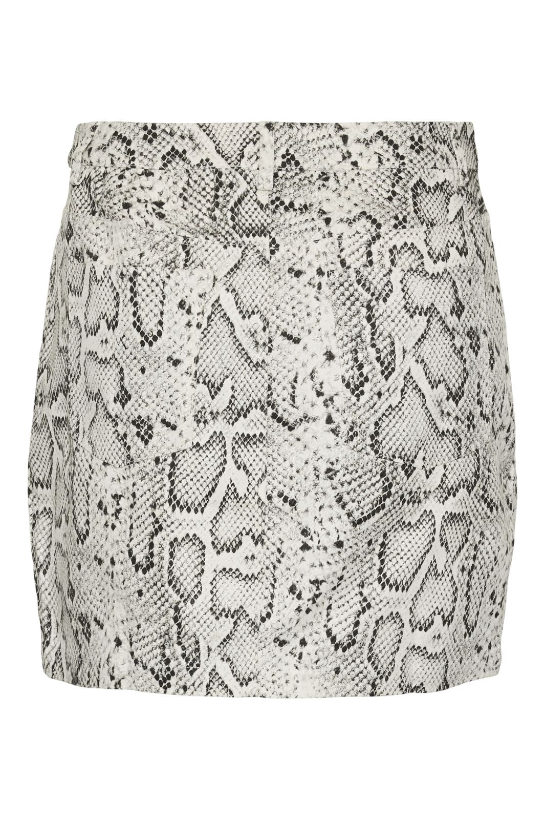 Pieces - Pcjessica Short Skirt Jit - 4640874 Bright White Snake Print