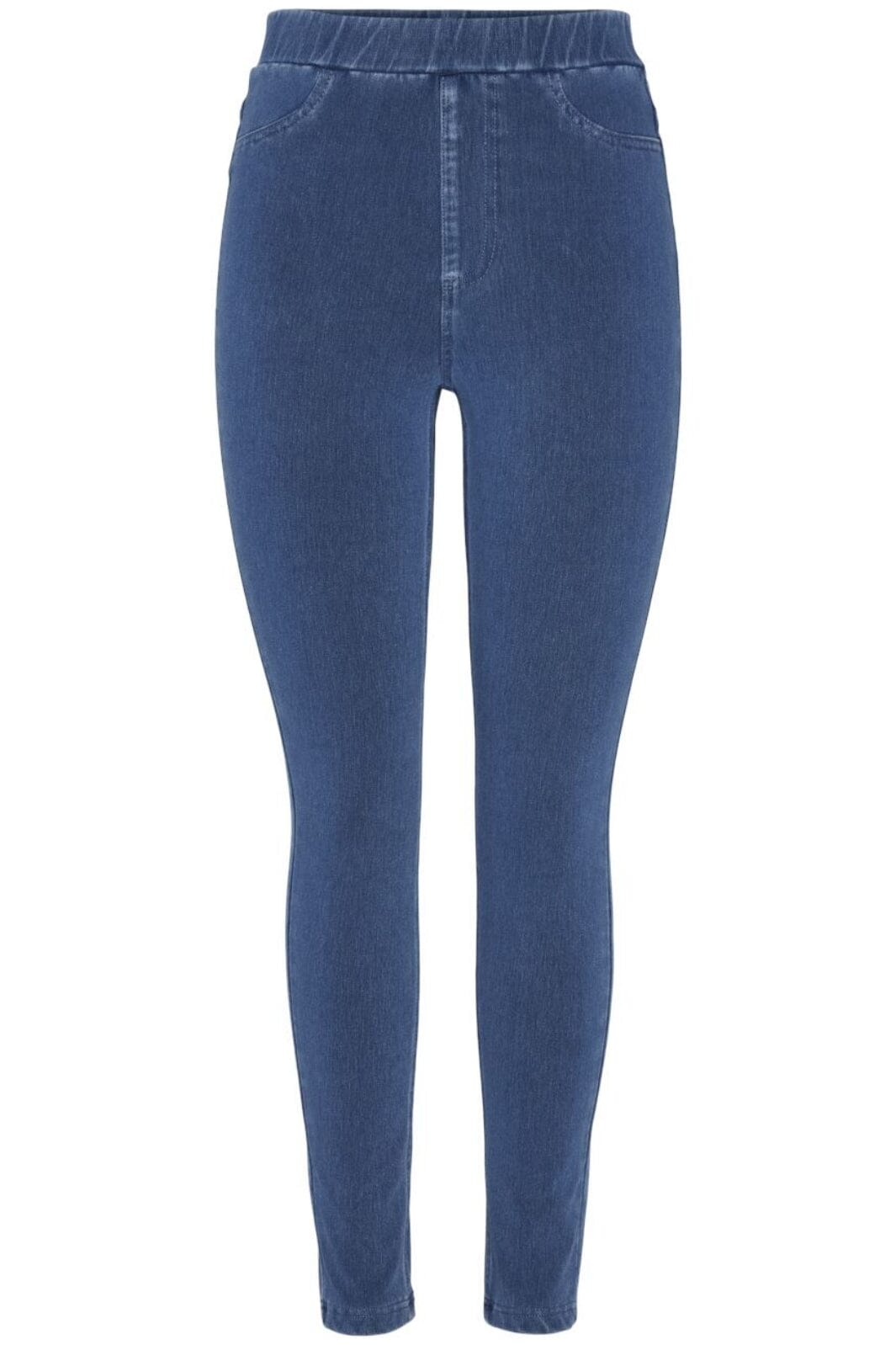 Pieces - Pcjumbo Foxy Jeggings Mm - 4656840 Medium Blue Denim Leggings 