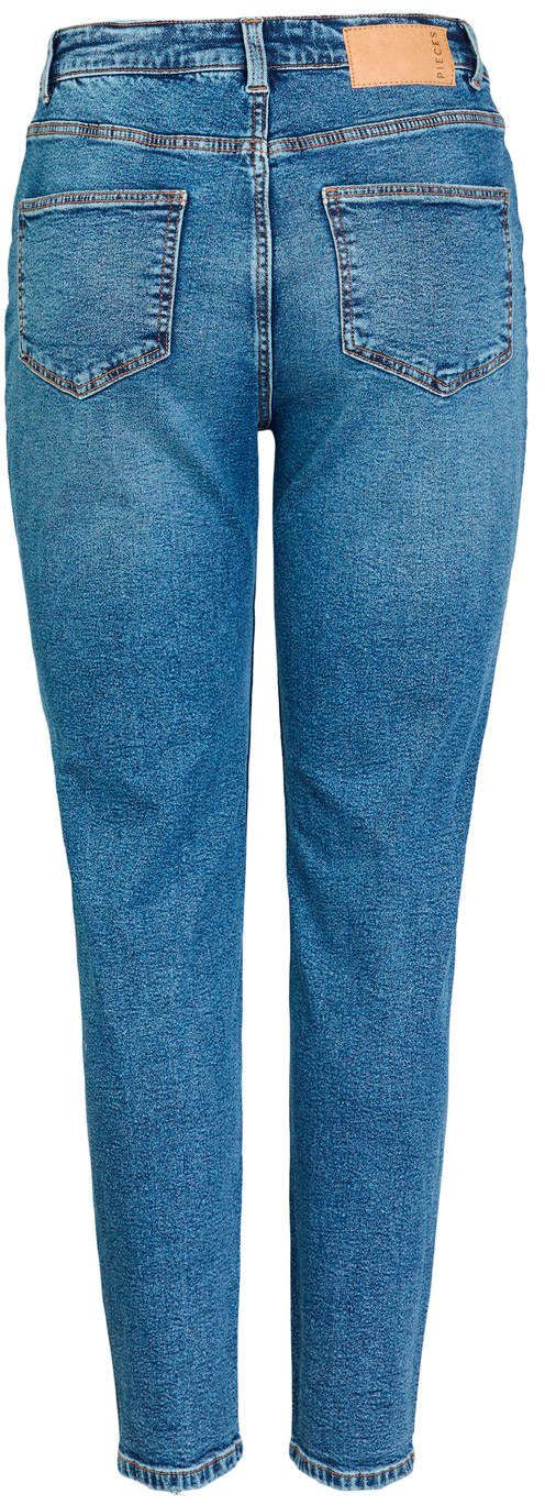 Pieces - PcKesia Mom HW Ank. Jeans NOOS - Medium Blue Denim Jeans 