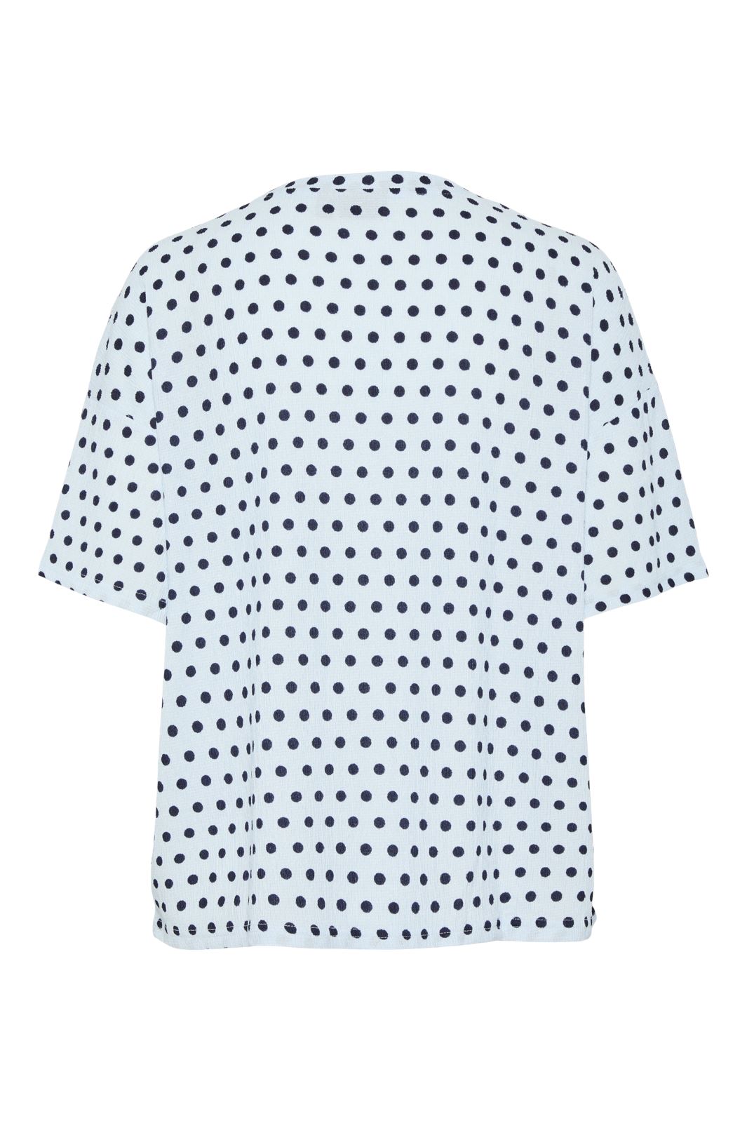 Pieces - Pcluna Ss Oversize Tee Sa - 4494488 Nantucket Breeze Dots