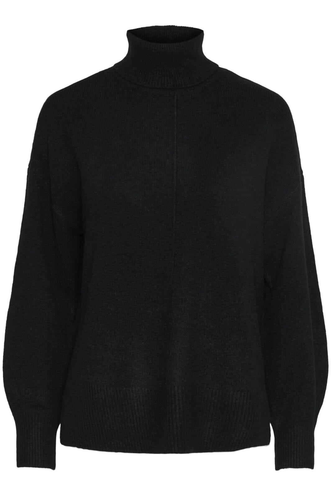 Pieces - Pcmalou Ls Rollneck Knit - 4542727 Black