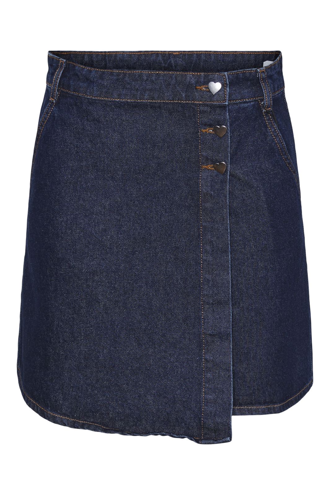 Pieces - Pcnevin Mini Skirt - 4581399 Dark Blue Denim