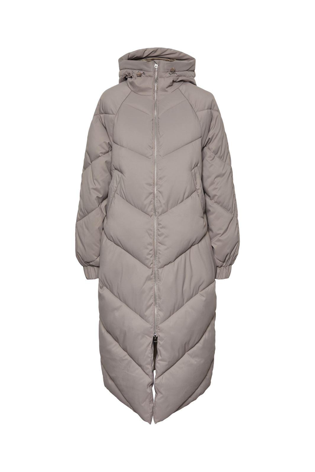 Pieces - Pcnocelyn Puffer Jacket - 4565250 Taupe Gray