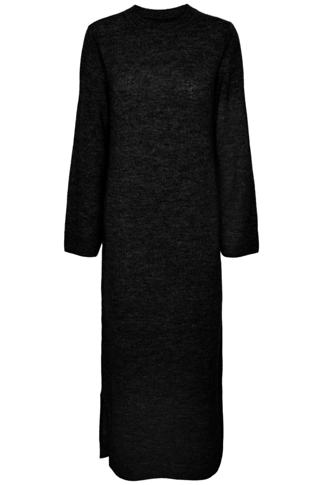 Pieces - Pcnuliana Ls O-Neck Knit Dress - 4629042 Black