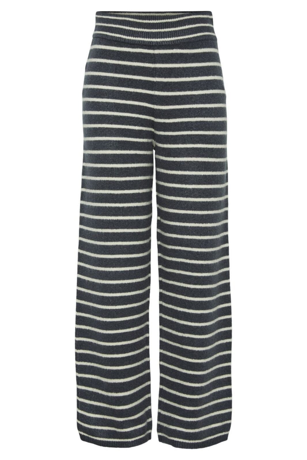 Pieces - Pcpenna Straight Knit Pants - 4633599 Ombre Blue Whitecap Gray