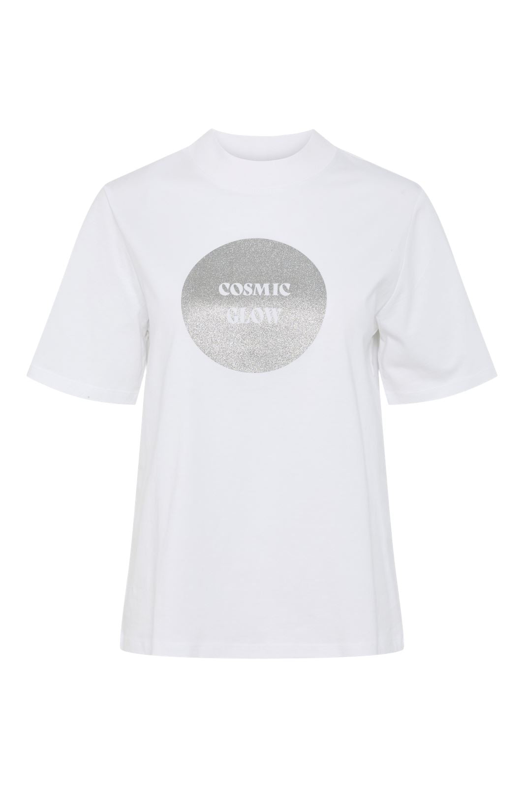 Pieces - Pcphoebe Printed T-Shirt - 4630152 Bright White Cosmic Glow