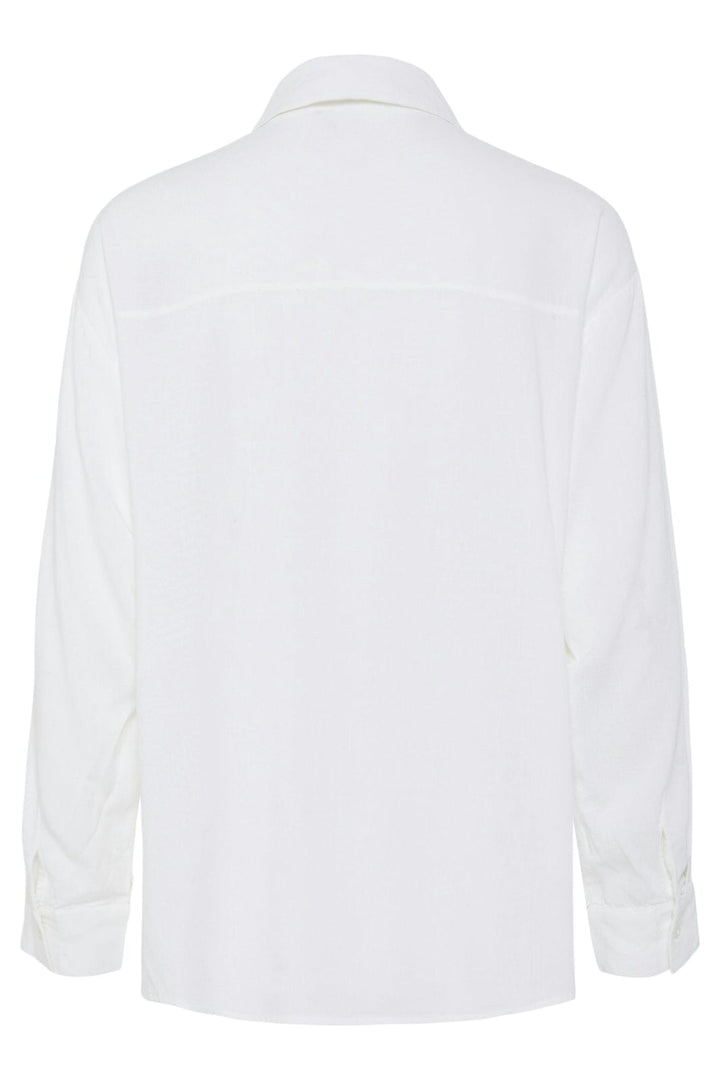 Pieces - Pcpia Ls Loose Shirt - 4648857 Bright White