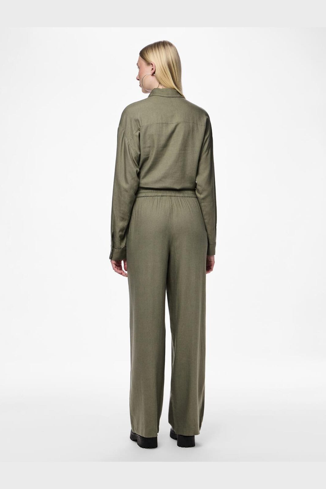 Pieces - Pcpia Wide Pants - 4476660 Deep Lichen Green