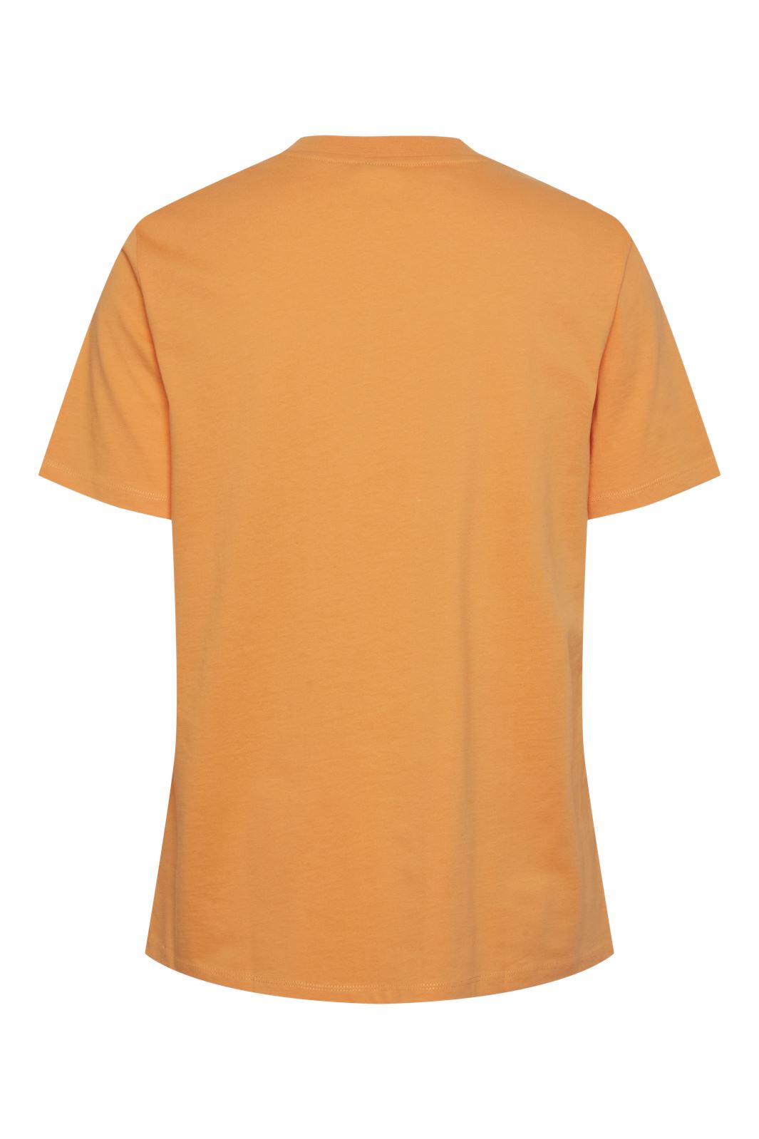 Pieces - Pcria Ss Solid Tee - 4386929 Tangerine