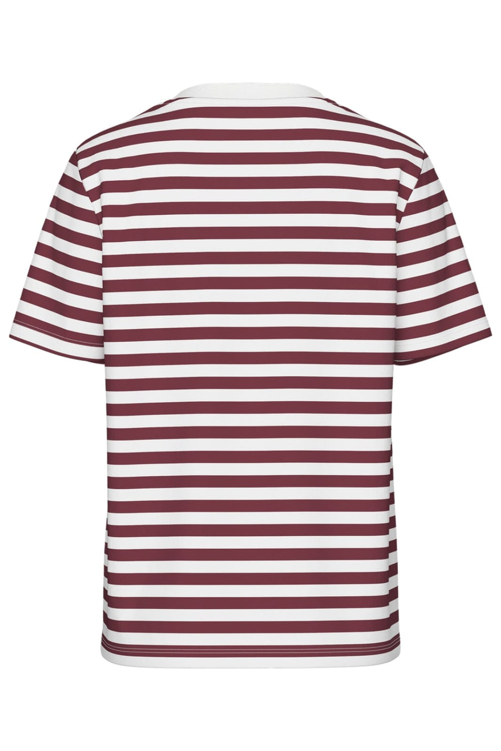 Pieces - Pcria Ss Tee Stripes - 4856960 Tawny Port Bright White T-shirts 