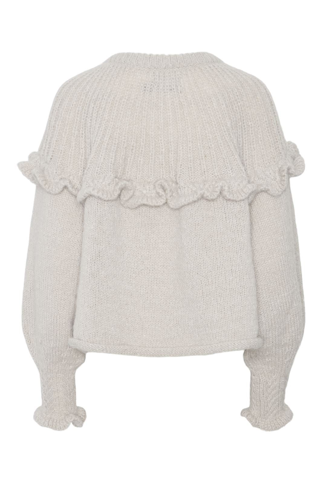 Pieces - Pcrikka Ls Oneck Knit - 4660924 Dove