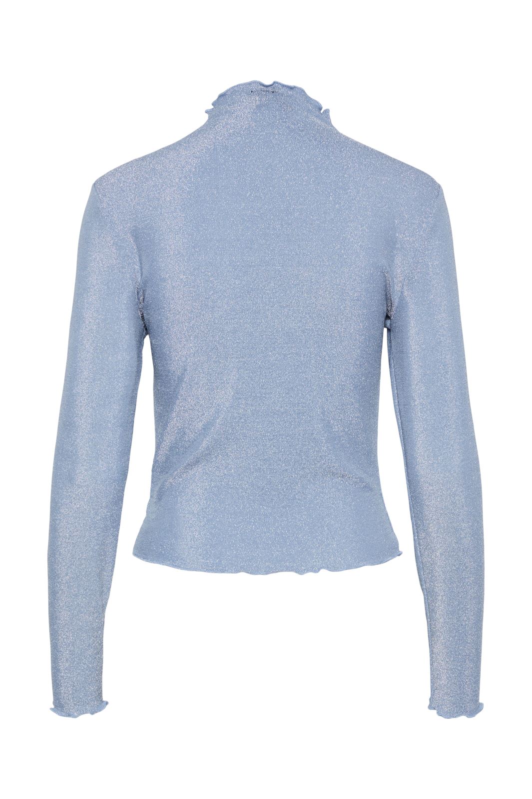 Pieces - Pcsandra Ls Mockneck Top - 4601253 Soft Chambray