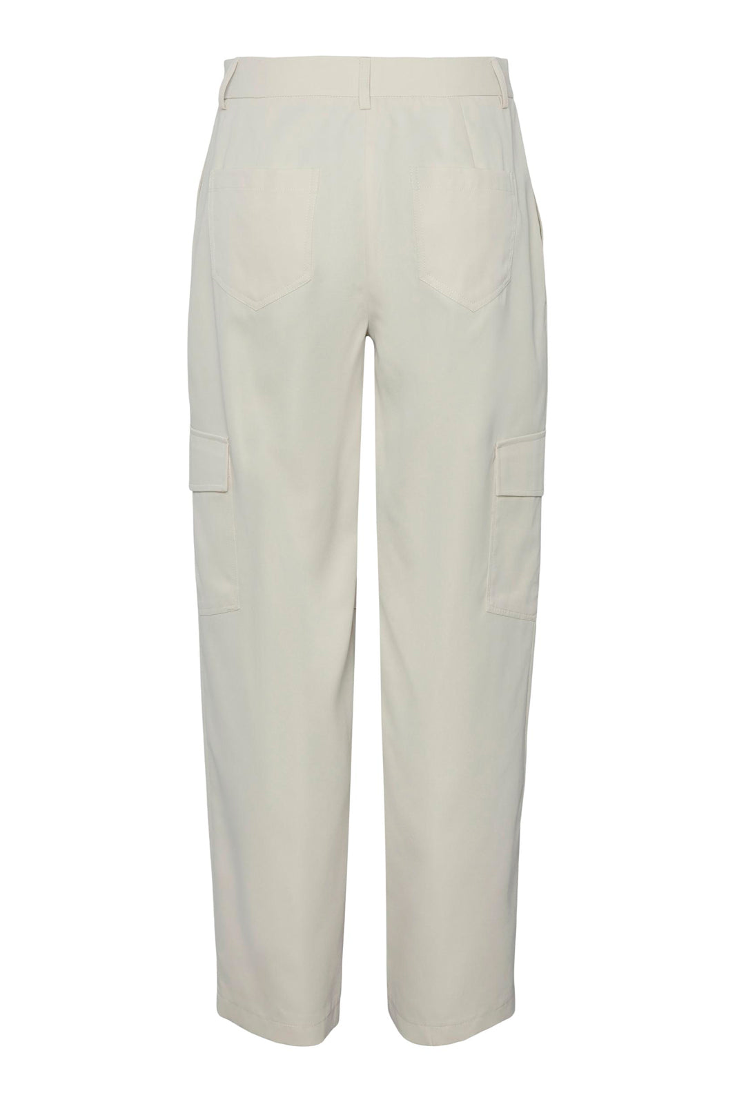 Pieces - Pcsille Hwrgo Pant - White Pepper Bukser 