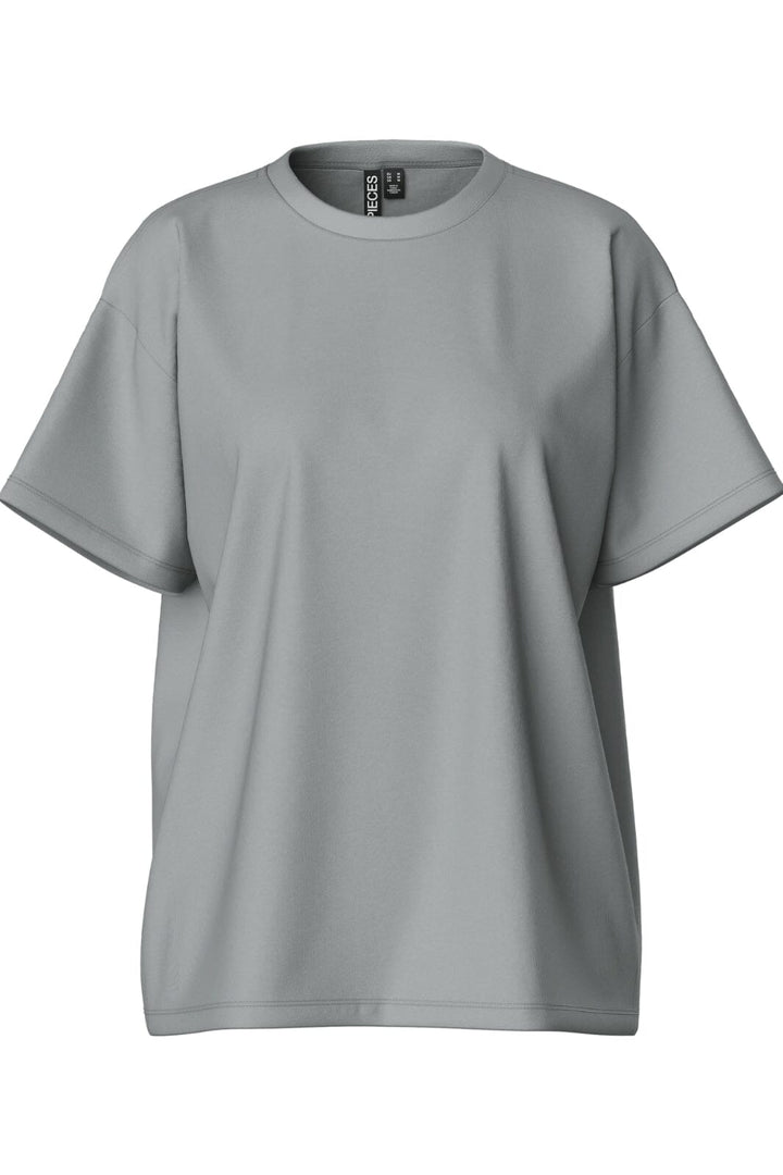 Pieces - Pcskylar Ss Oversized Tee - 4651225 Ultimate Grey T-shirts 