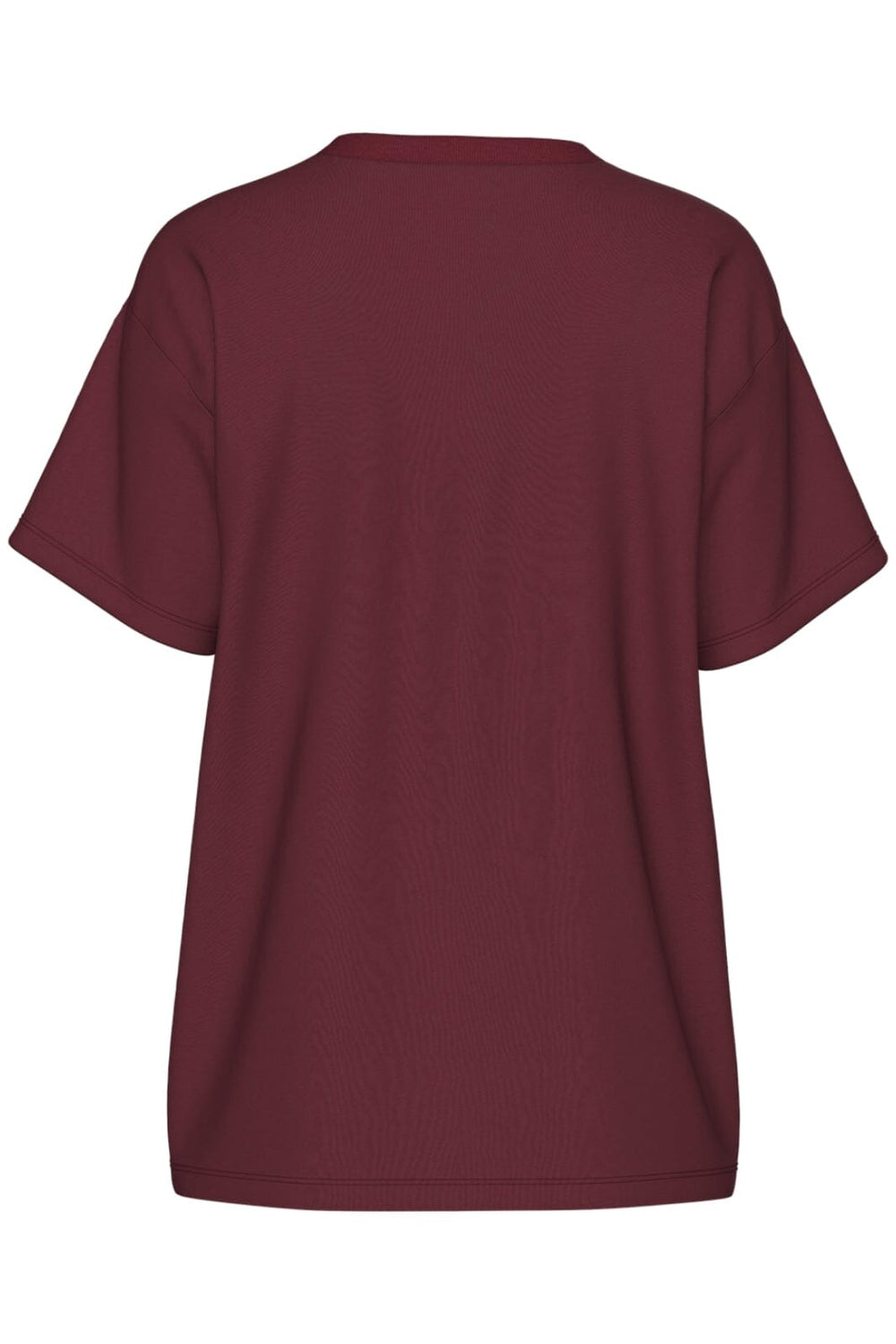 Pieces - Pcskylar Ss Oversized Tee - 4856957 Tawny Port T-shirts 