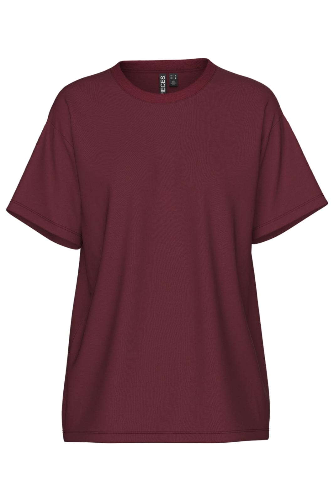 Pieces - Pcskylar Ss Oversized Tee - 4856957 Tawny Port T-shirts 