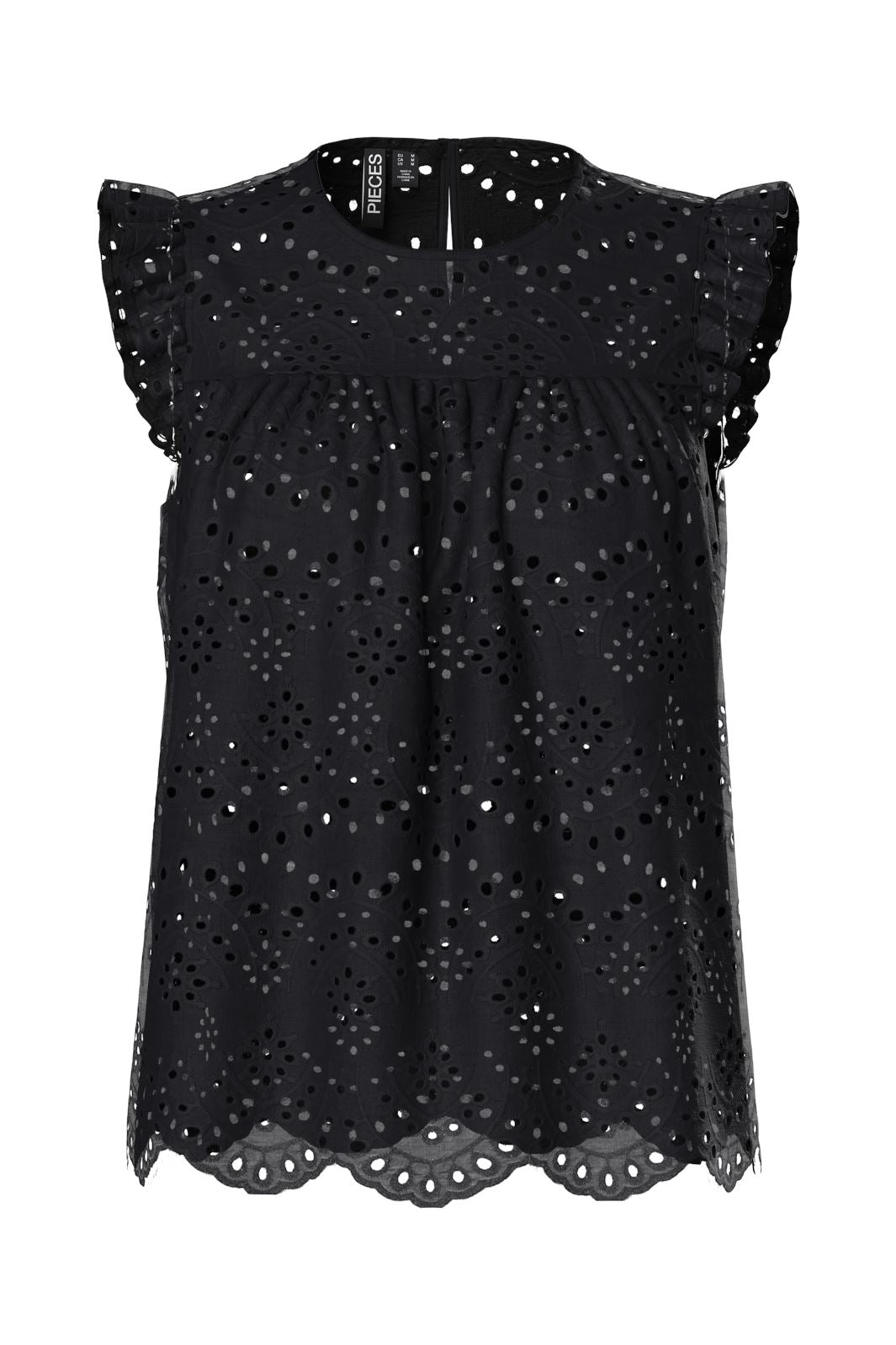 Pieces - Pcvilde Sl Top - 4649448 Black