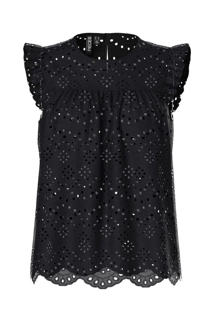 Pieces - Pcvilde Sl Top - 4649448 Black