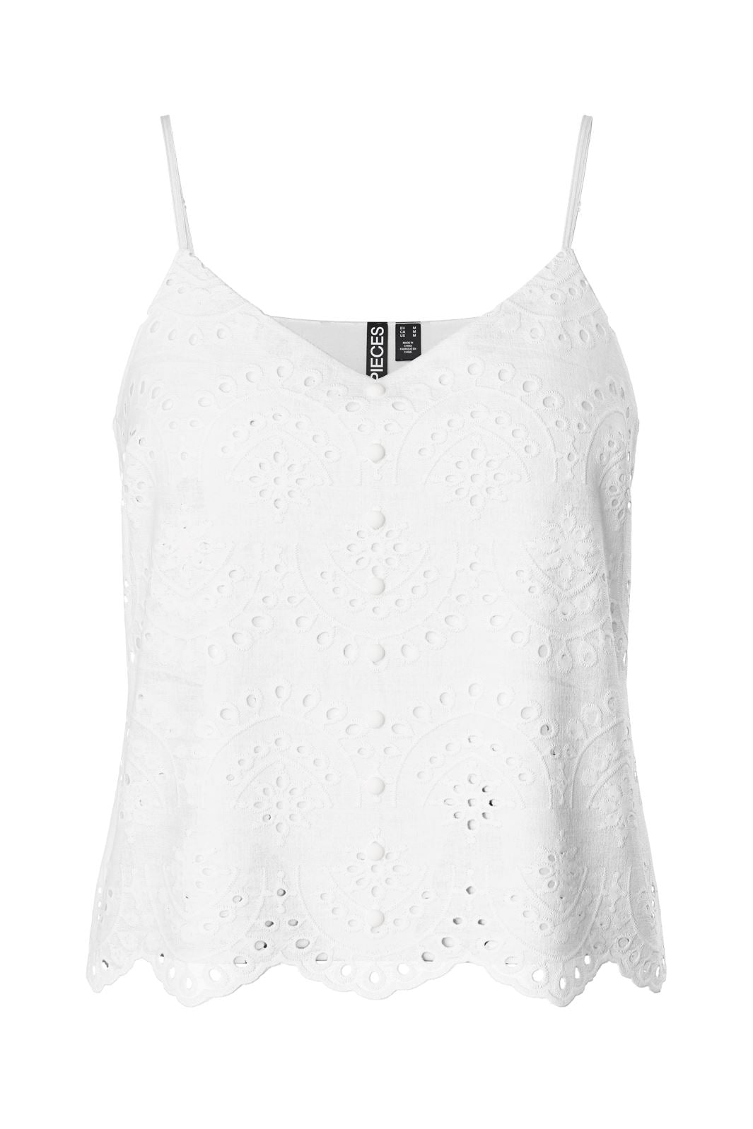 Pieces - Pcvilde Strap Top - 4703750 Bright White