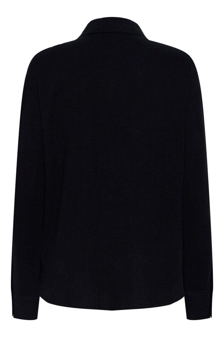 Pieces - Pcvinsty Ls Shirt - 4396246 Black Skjorter 