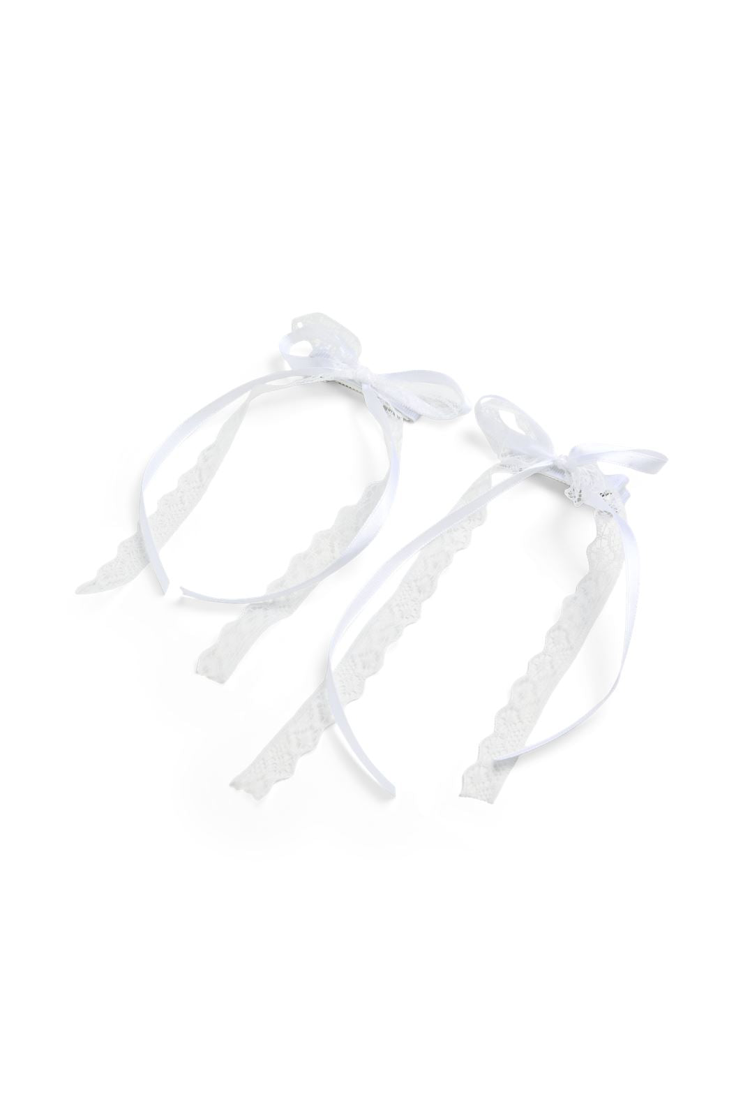 Pieces - Pcwera 2-Pack Bow Hairclip - 4625416 Bright White