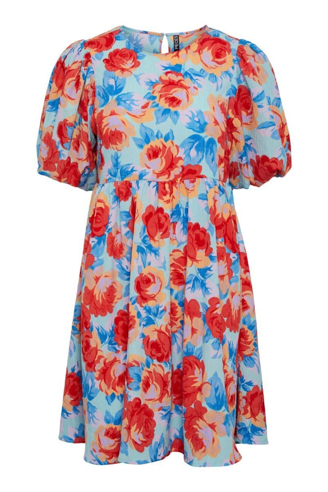 Pieces X Ditte Estrup - Pcasta 2/4 Dress - Tanager Turquoise FLOWERS