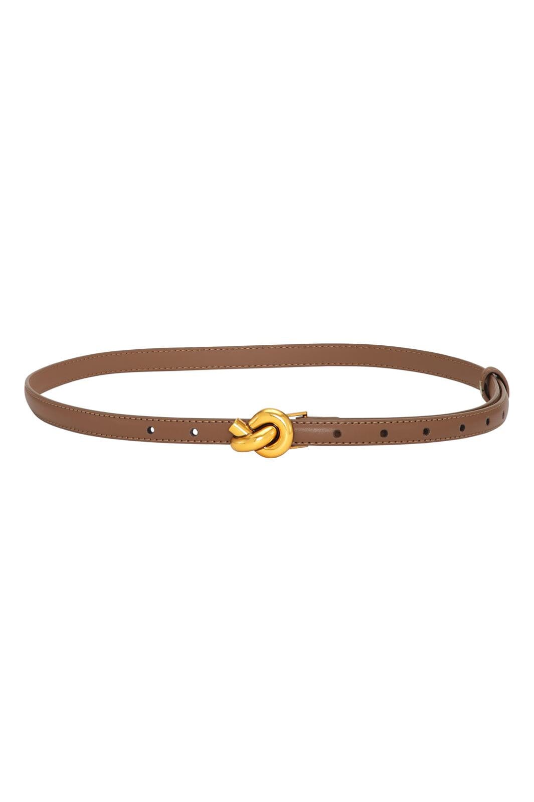 Plissé Copenhagen - Knot Belt - Light Brown